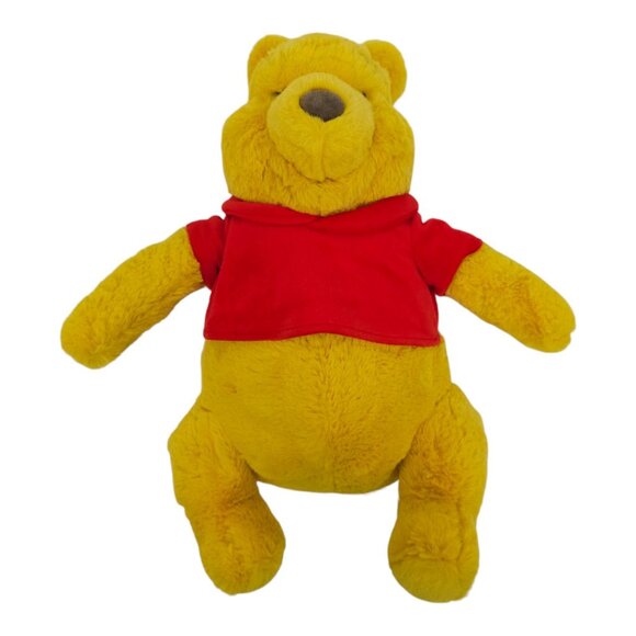 Disney Store Winnie The Pooh Plush 15" Stuffed Toy Soft Teddy Bear Red Shirt - Picture 6 of 12